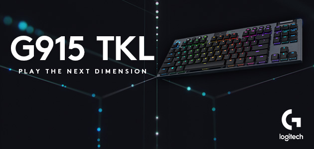 Logitech G анонсировала выпуск механической игровой клавиатуры без цифрового блока G915 TKL